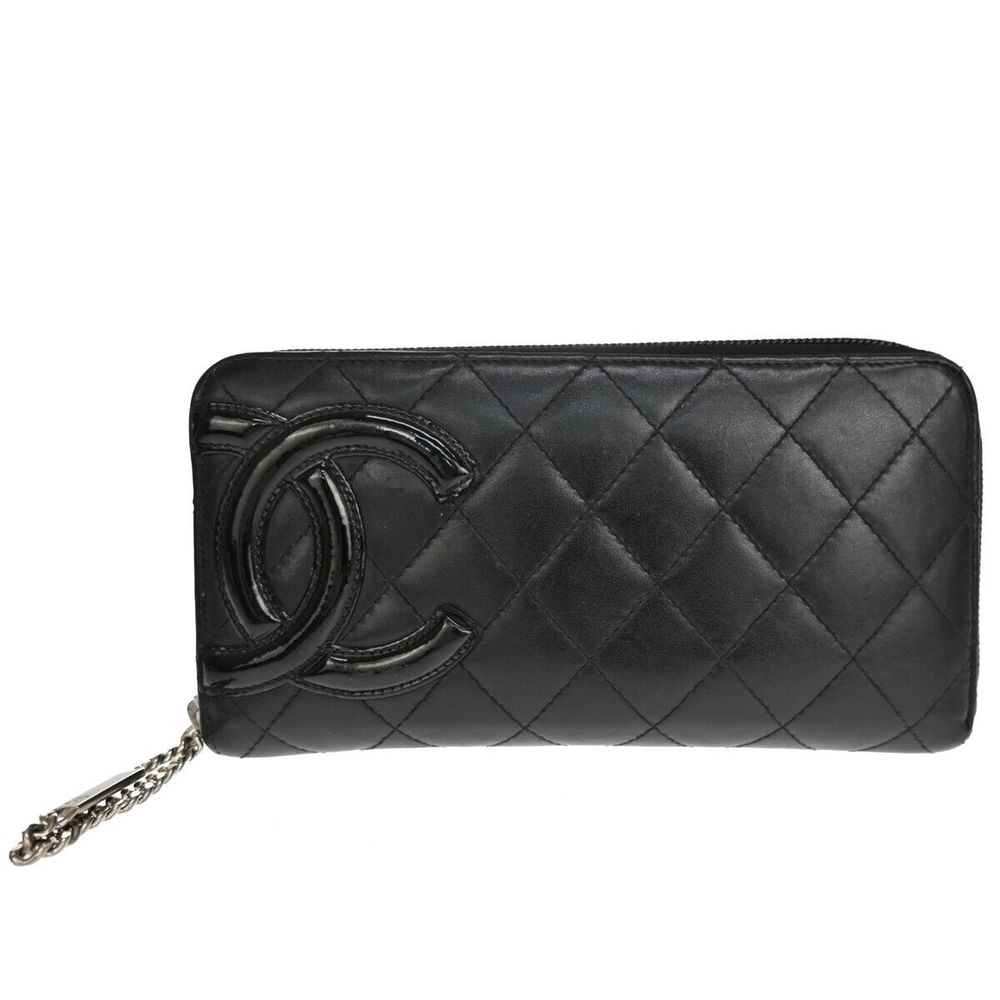 Chanel Cc Cambon Long Zipper Bifold #97013C41B